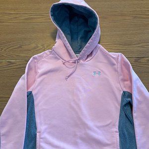 Under Armour Size LG Pink and Grey Hoddie